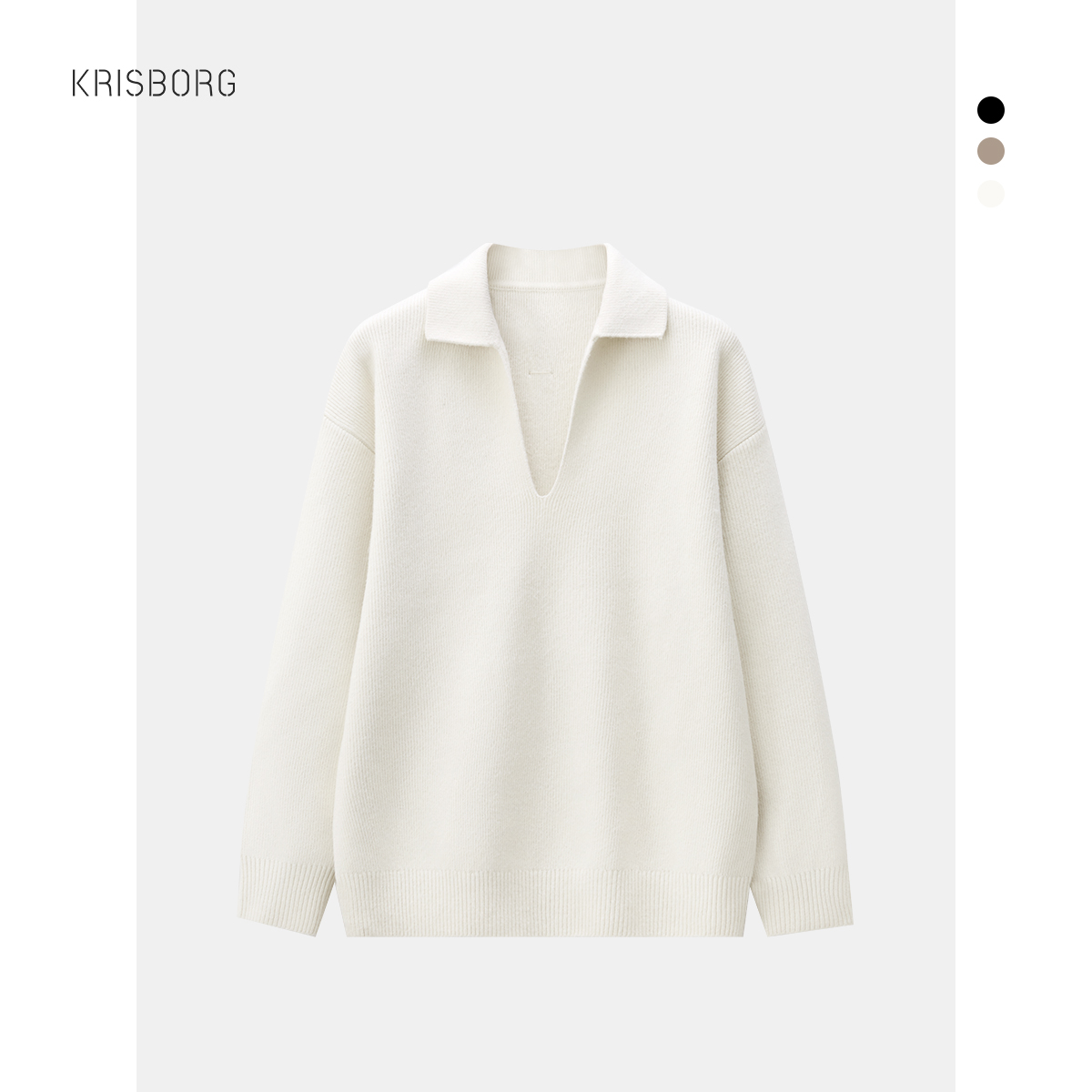 毛衣男秋冬季韩版潮流休闲百搭V领POLO衫时尚简约男士翻领针织衫