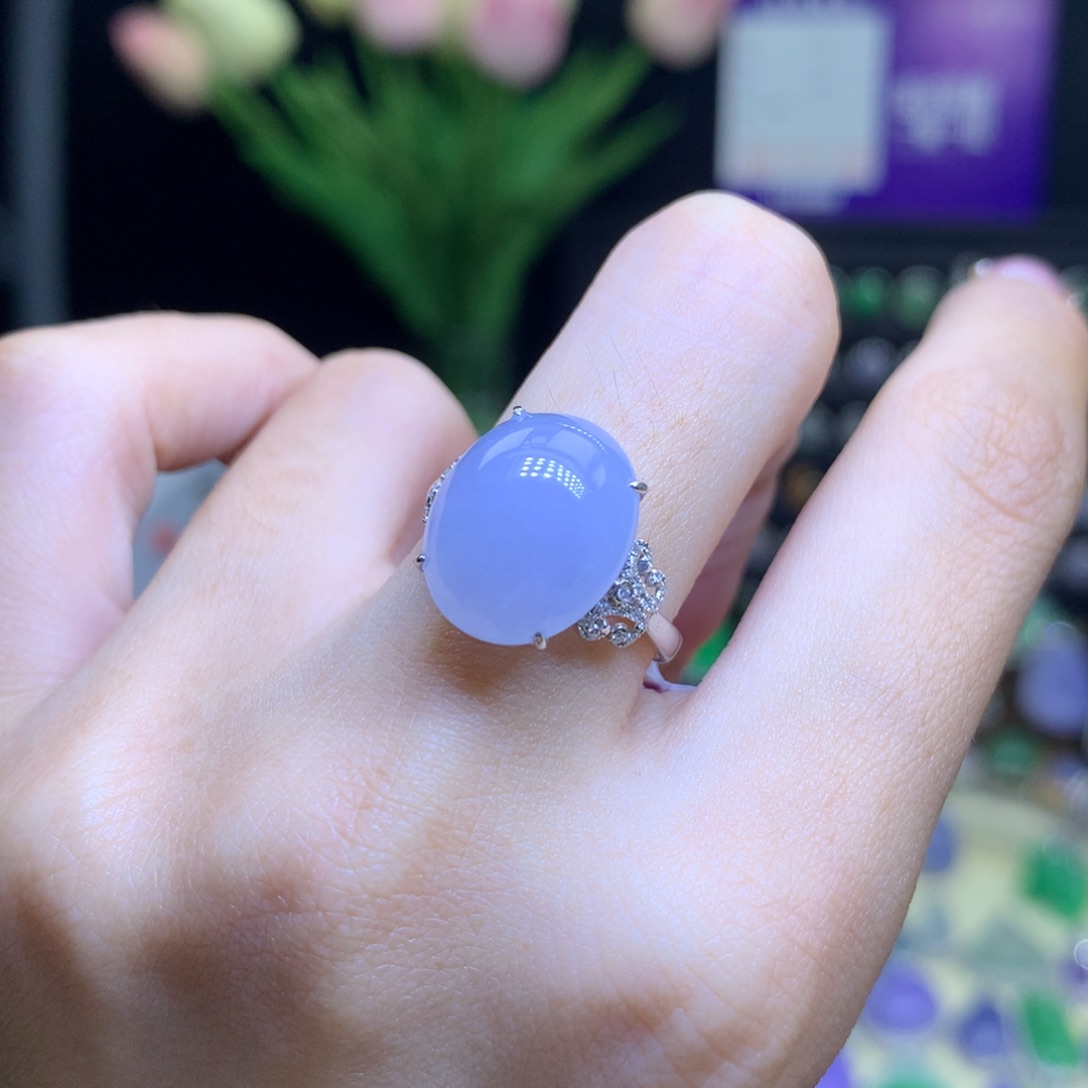 翡翠颈饰18K金镶嵌天然