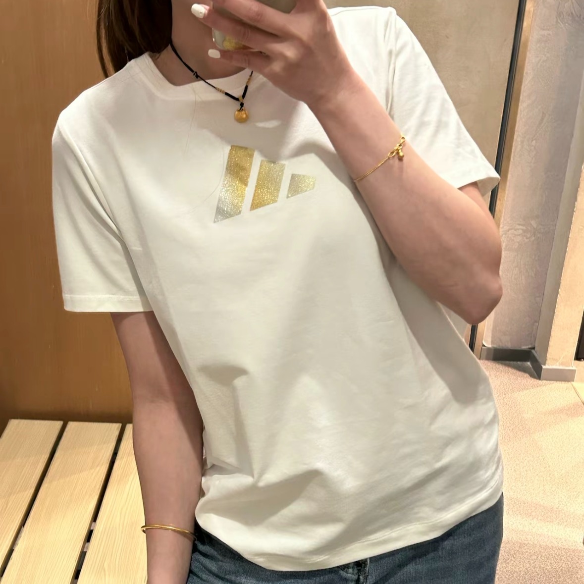 【劲浪体育】阿迪达斯 女子LOGO SS TEE 2休闲时尚T恤短袖JM8803
