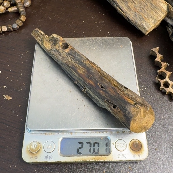 沉香碎屑沉香绿棋楠27克