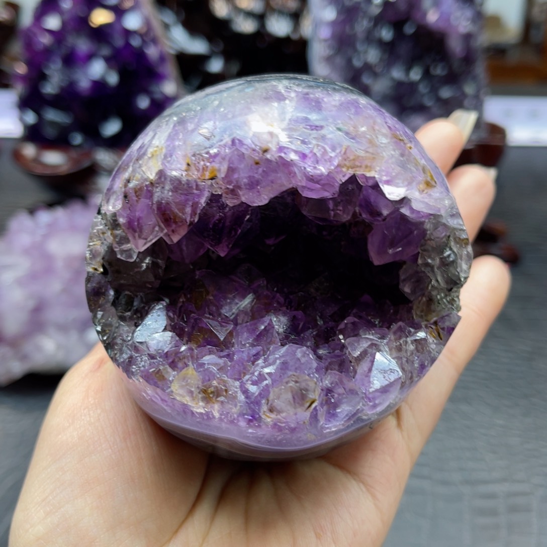 紫晶大型摆件（非配饰）未镶嵌花**海