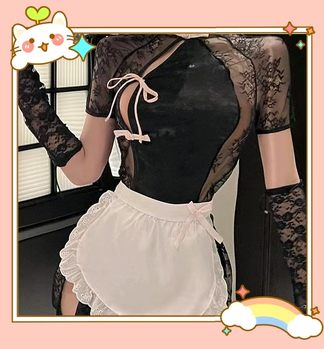 高品质古典C0S女装新款中式修身旗袍包臀睡衣裙1140