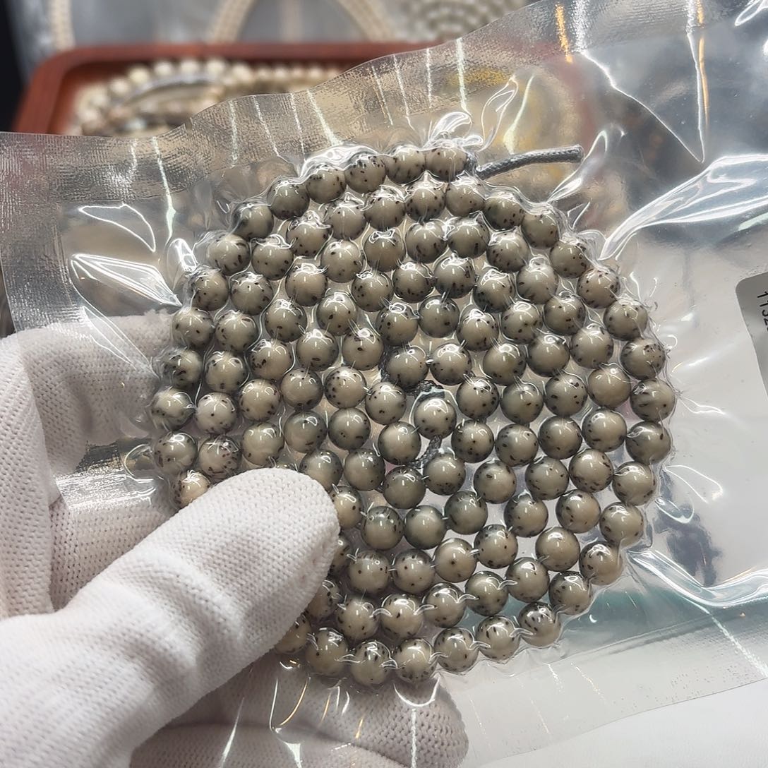 吊坠星月菩提110梵天糯冰石玉河豚7圆108