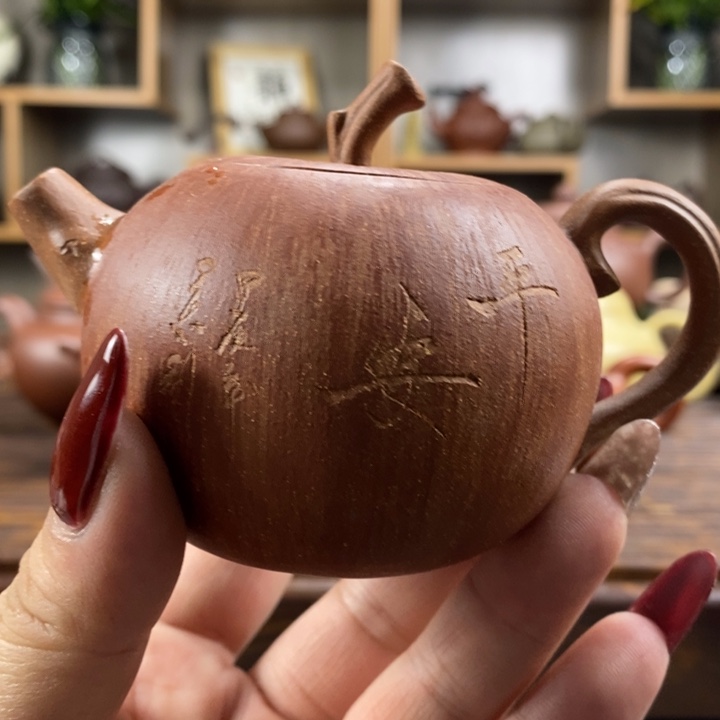 紫砂茶壶那*吧原矿紫砂壶