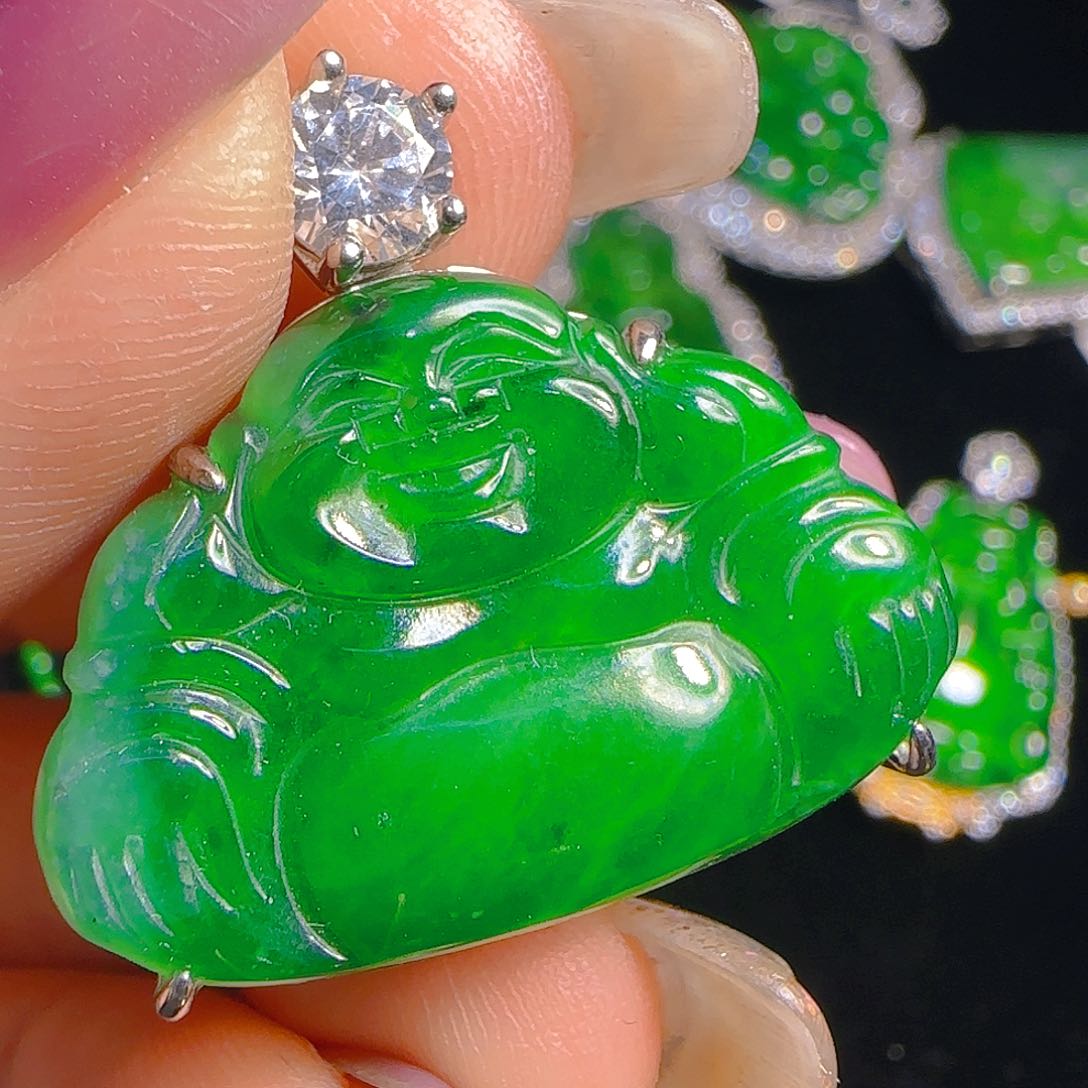 翡翠吊坠(赠链)银S925镶嵌