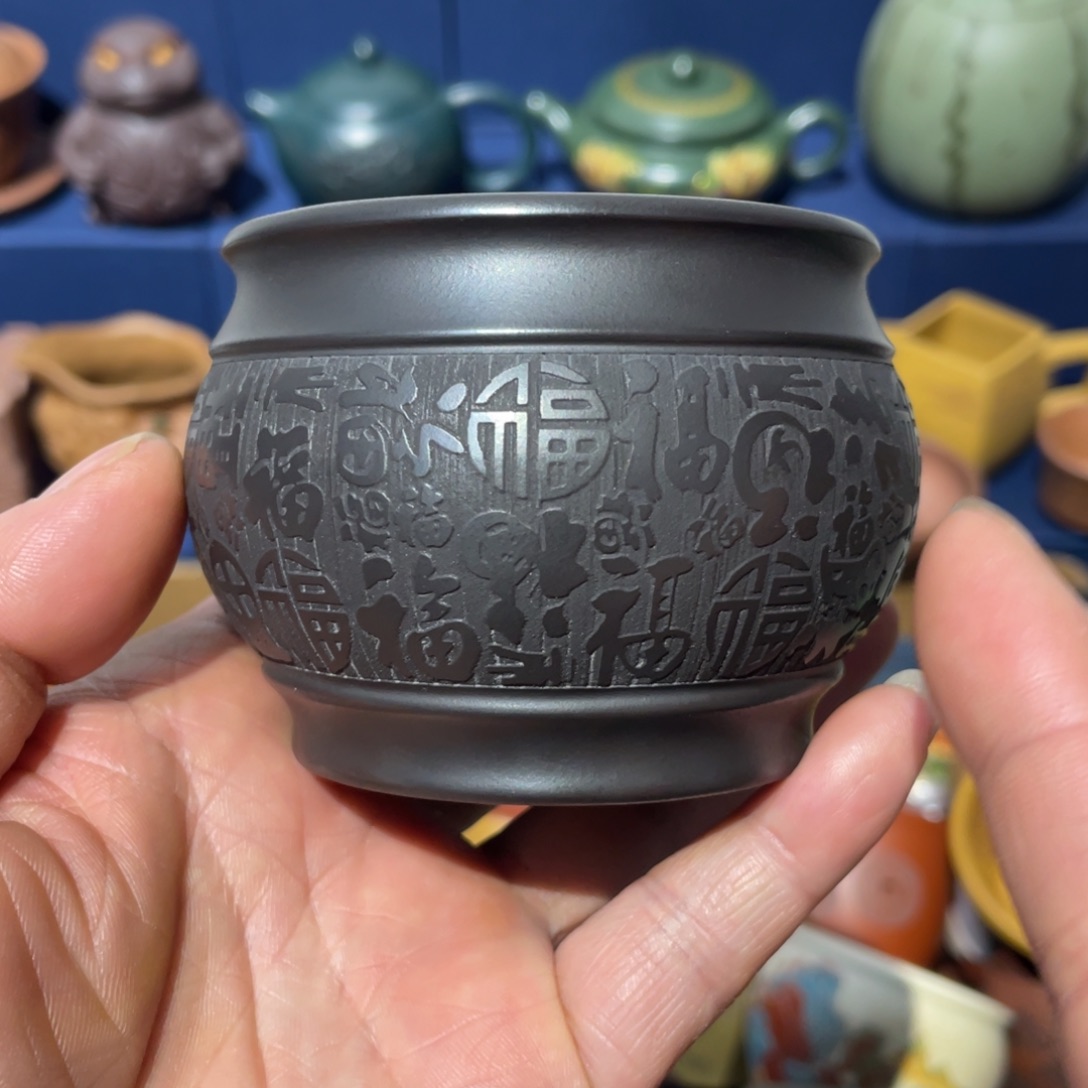 原矿紫砂手工主人杯