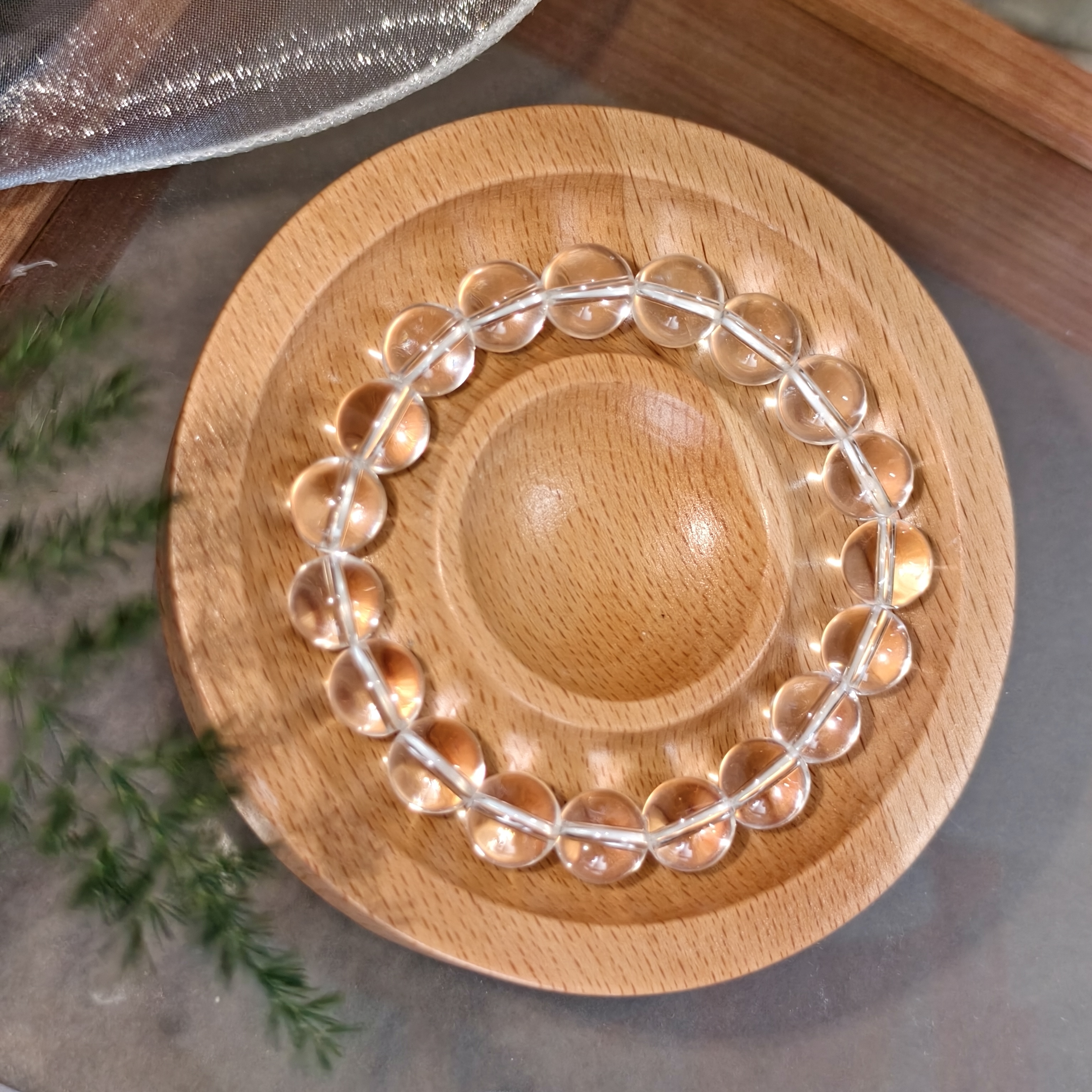 8-9/10-11mm天然白水晶手串