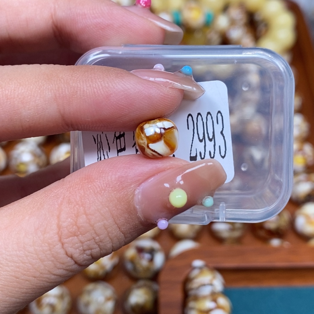 把件猴头核桃沁色圆珠老型2993