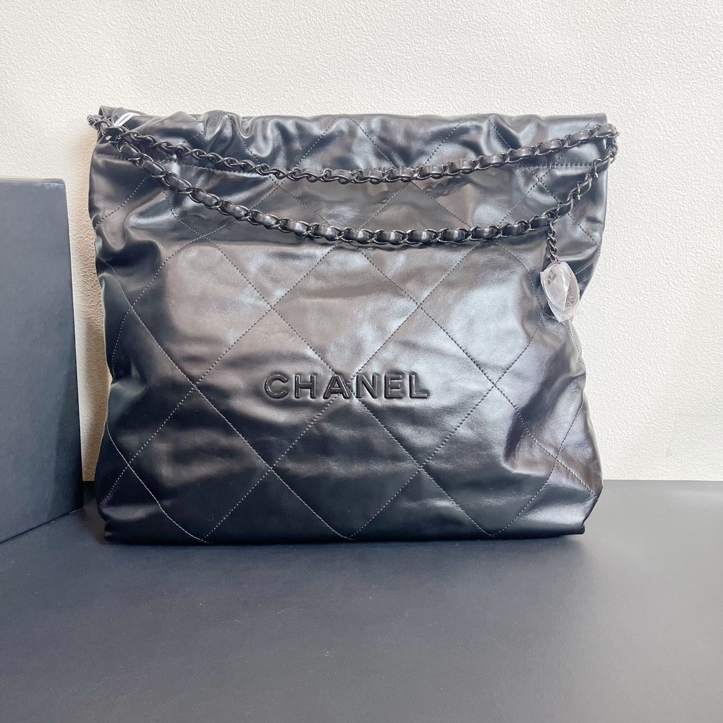95新 Chanel/香奈儿 98新 双12/中号22bag包/10693