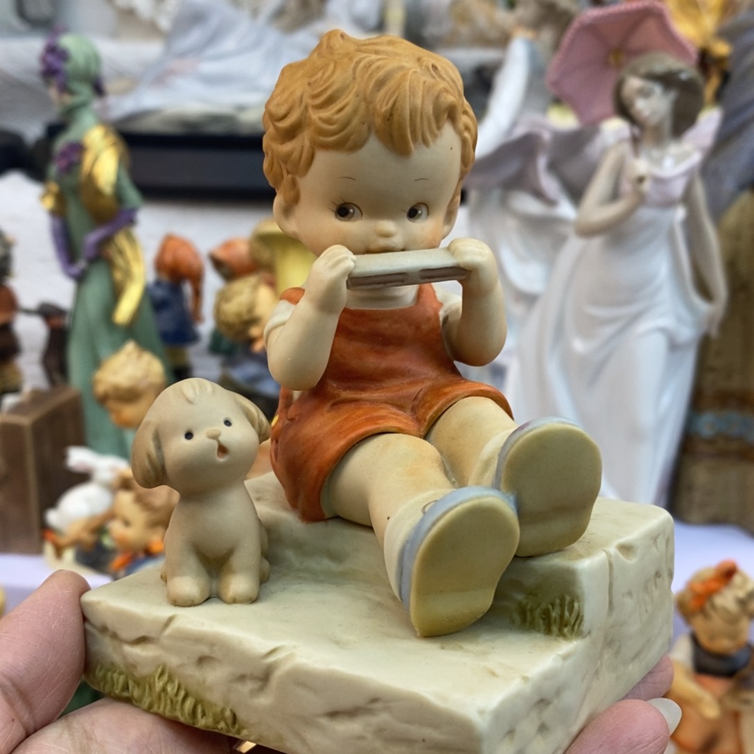 瓷片欧美中古美物摆件