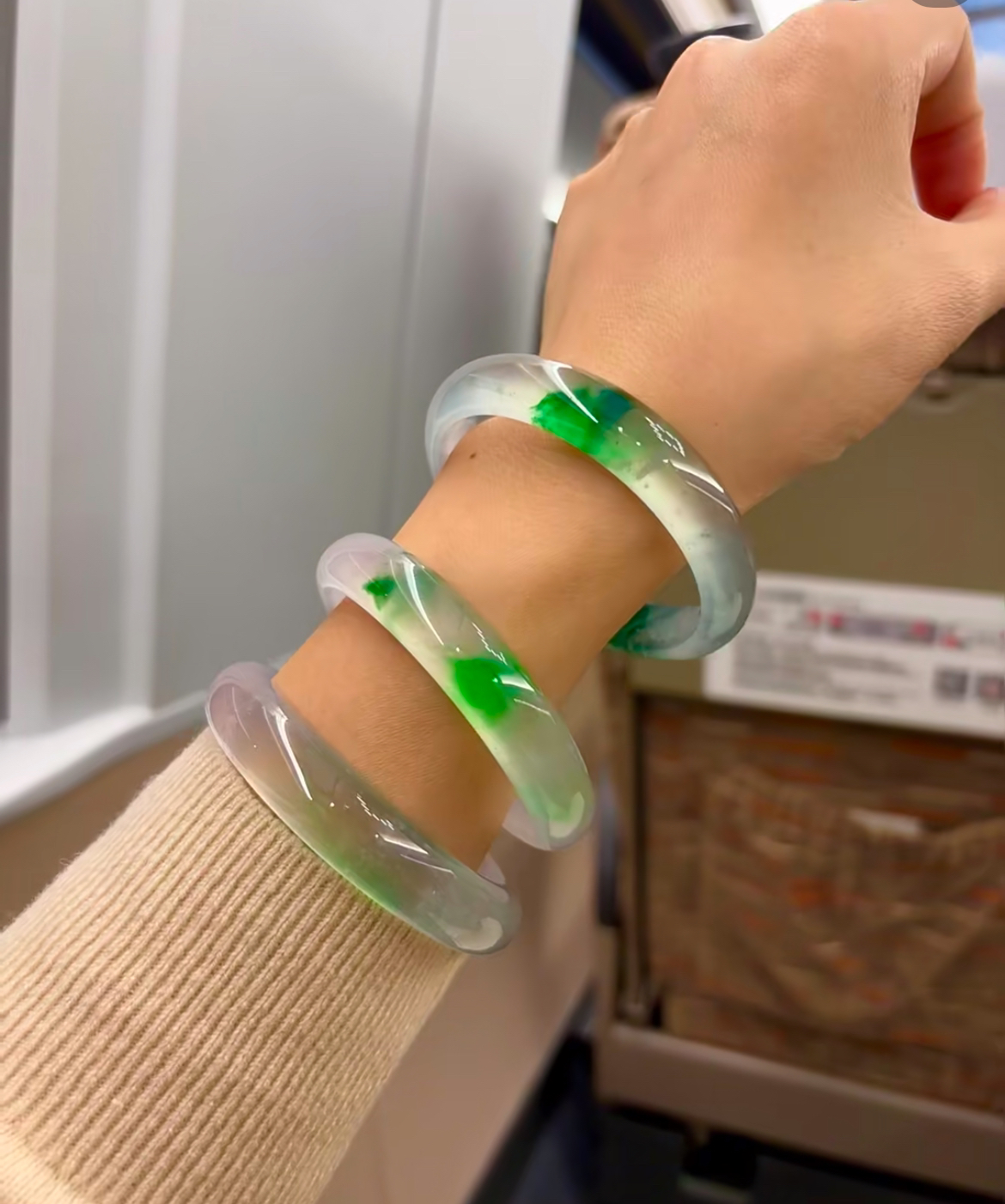 非金属珐琅手镯 时尚百搭美人镯