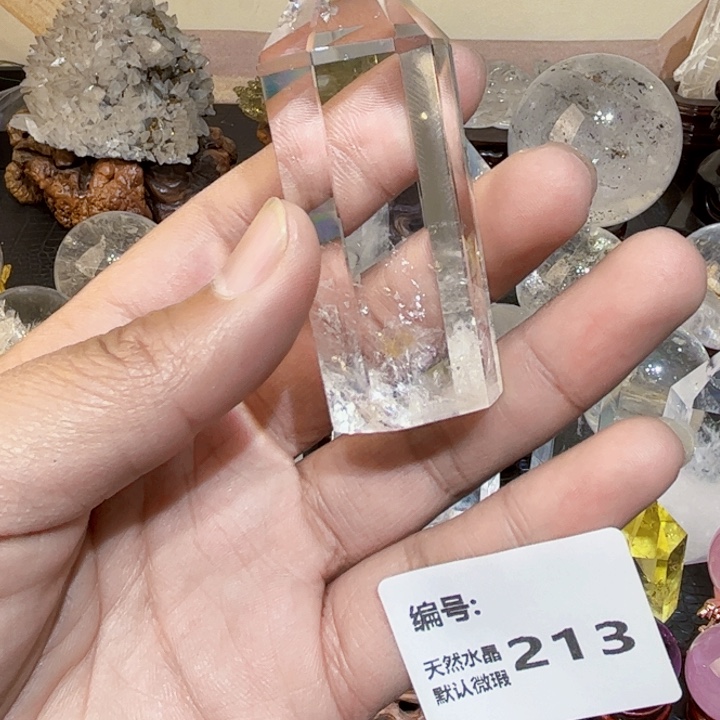 水晶摆件未镶嵌六棱柱