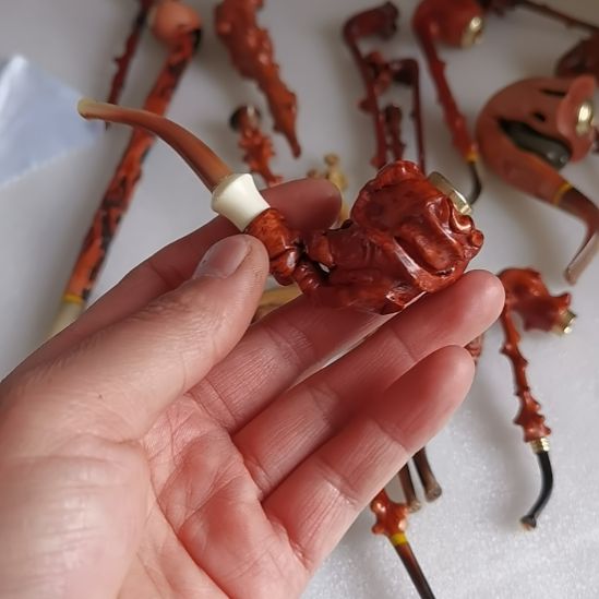 ℳ***⁰贵州檬子木手把件烟具