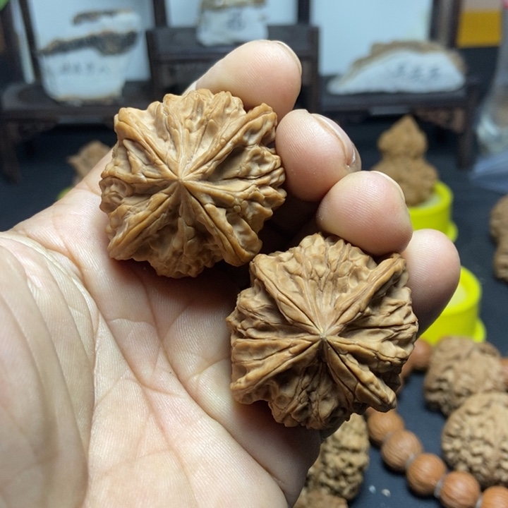 把件文玩核桃玉玺四棱1