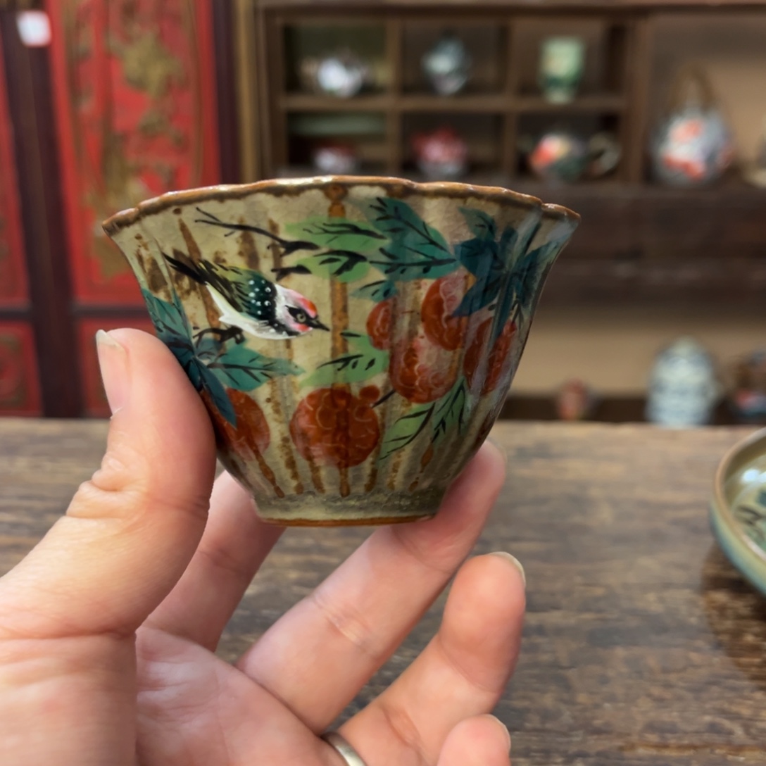 景德镇柴烧手工手绘陶瓷