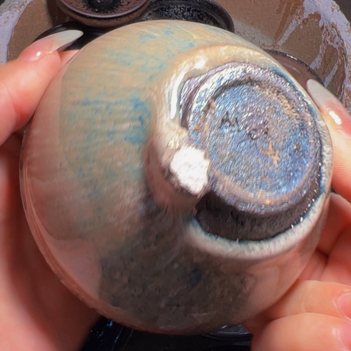 花***8茶盏龙窑柴烧手工制作