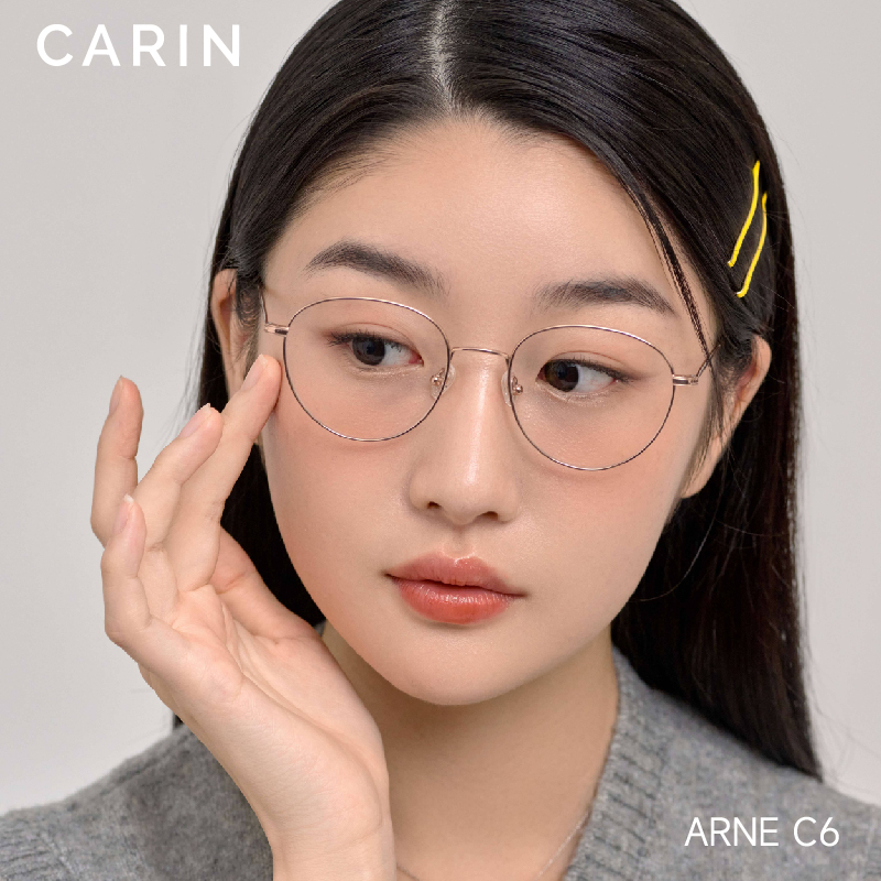 韩国直邮CARIN眼镜框ARNE明星超轻B钛金属男女款近视可配度数