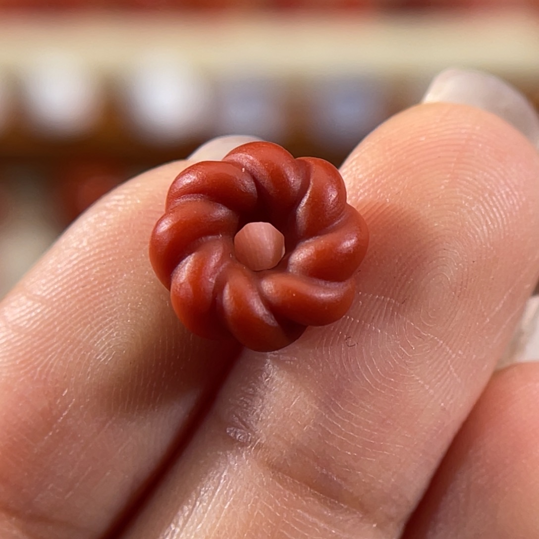 南红玛瑙未镶嵌麻花11.2x4.8mm 不换退