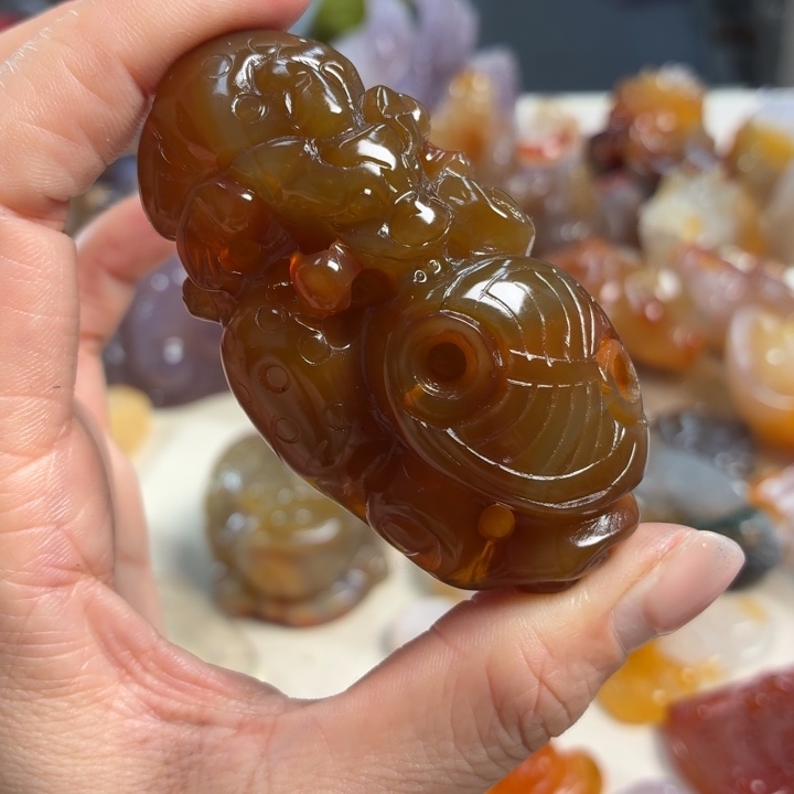 玛瑙/玉髓未镶嵌吊坠(不含链)