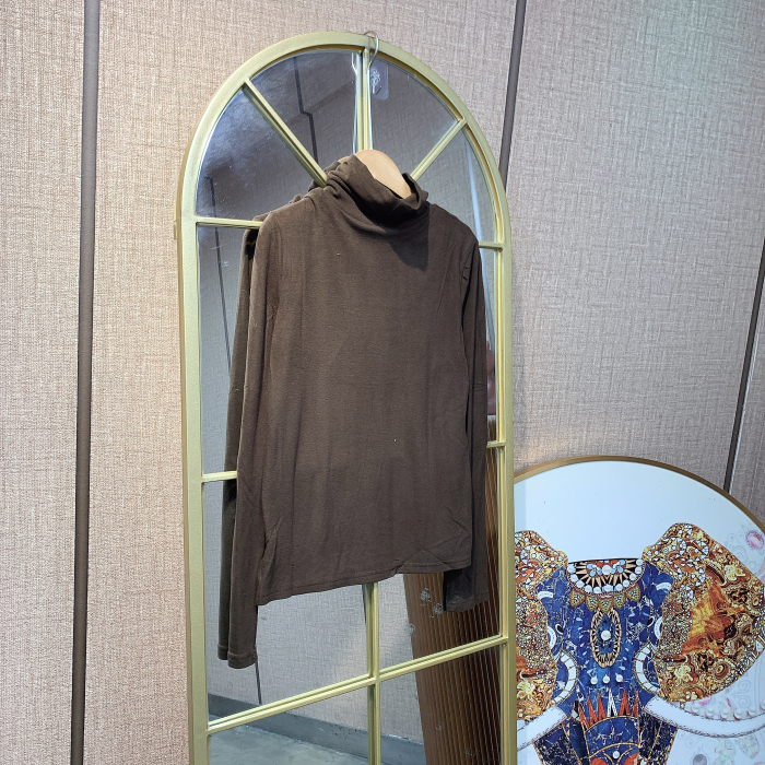 BS622孕妇棕色针织衫90-140