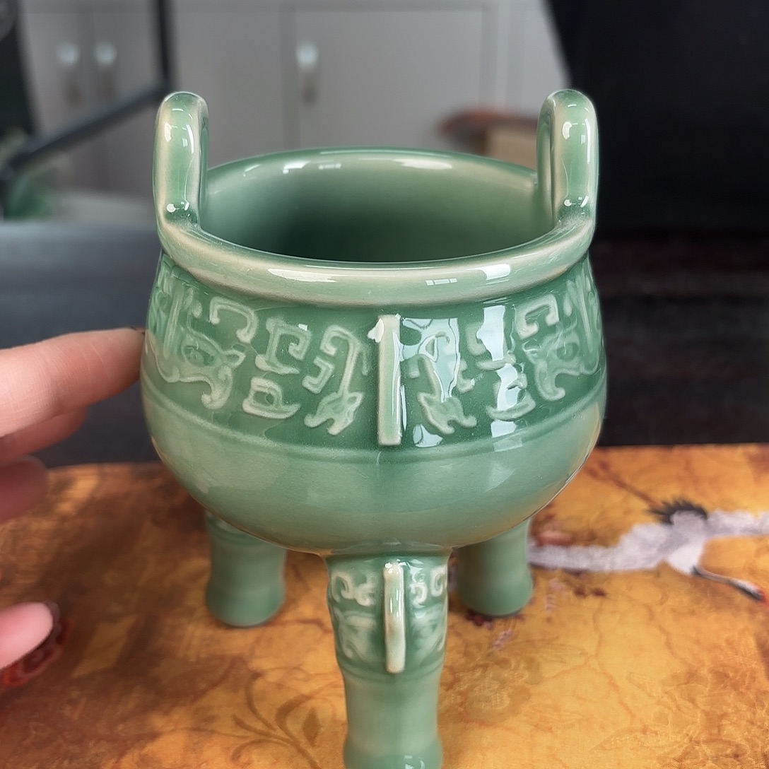 龙泉云间青瓷小米茶器