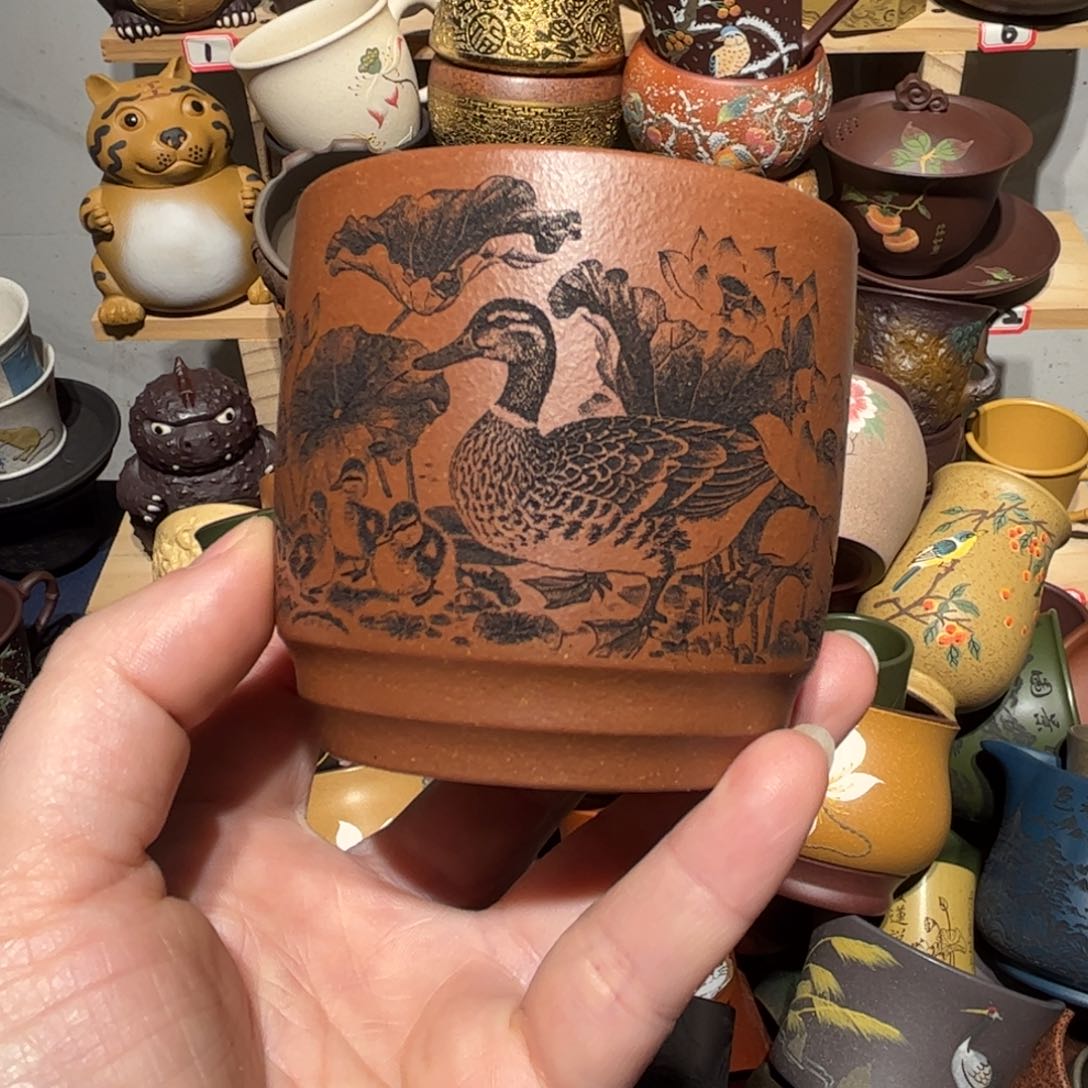 紫砂茶杯宜兴紫砂主人杯