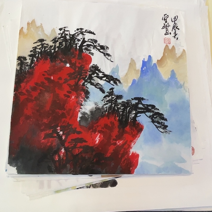 国画张圣敏先生纯手绘作品