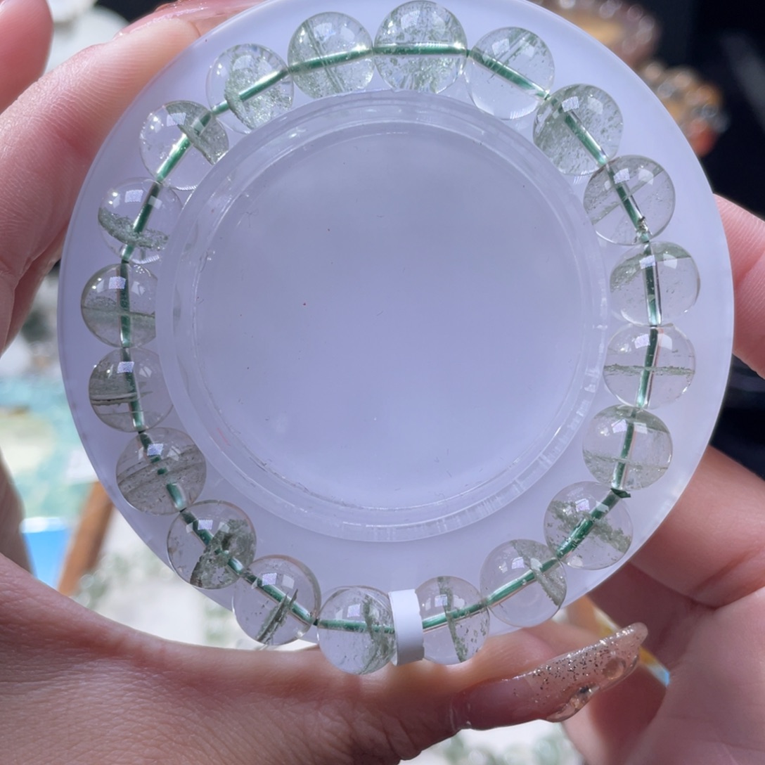 水晶手串未镶嵌绿幽灵