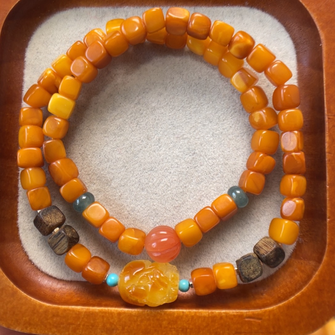 蜜蜡未镶嵌手串蜜蜡