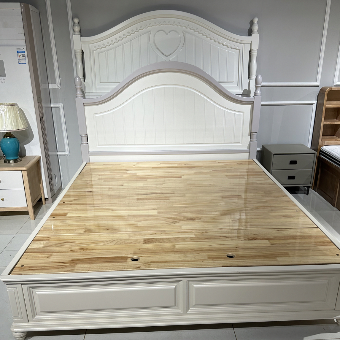 福牌家具 小美风现代简约时尚实木双人床