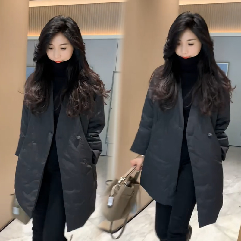 2025秋冬新款时尚显瘦气质网红高档洋气女高级百搭宽松大码棉服潮