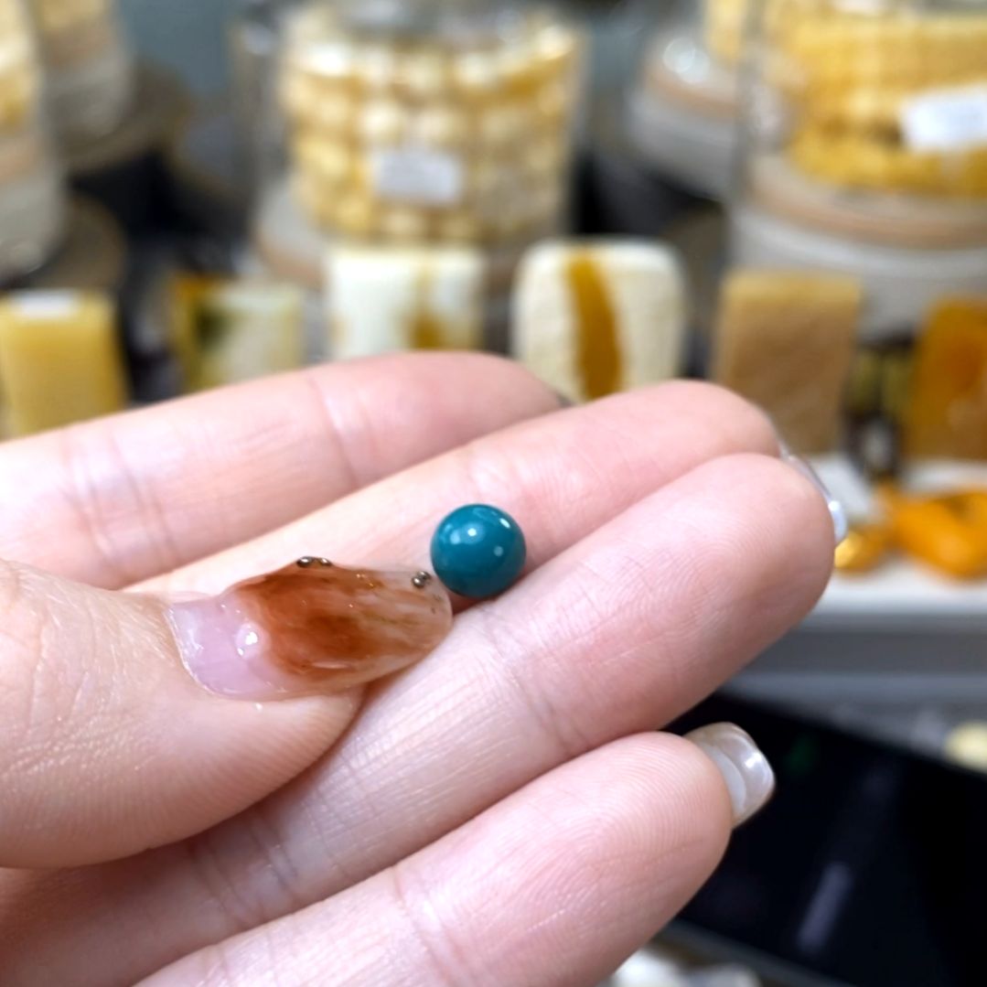 未镶嵌绿松石6.8圆珠九*娘