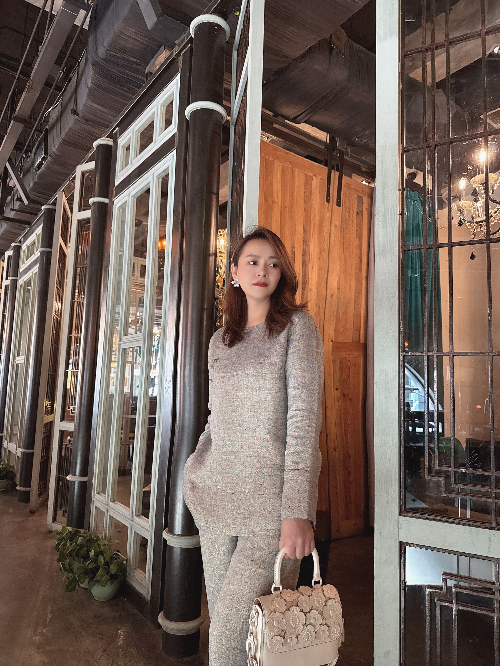 【锦轩阁】金丝麻新中式上衣女装时尚宽松显瘦高级感气质上衣6111