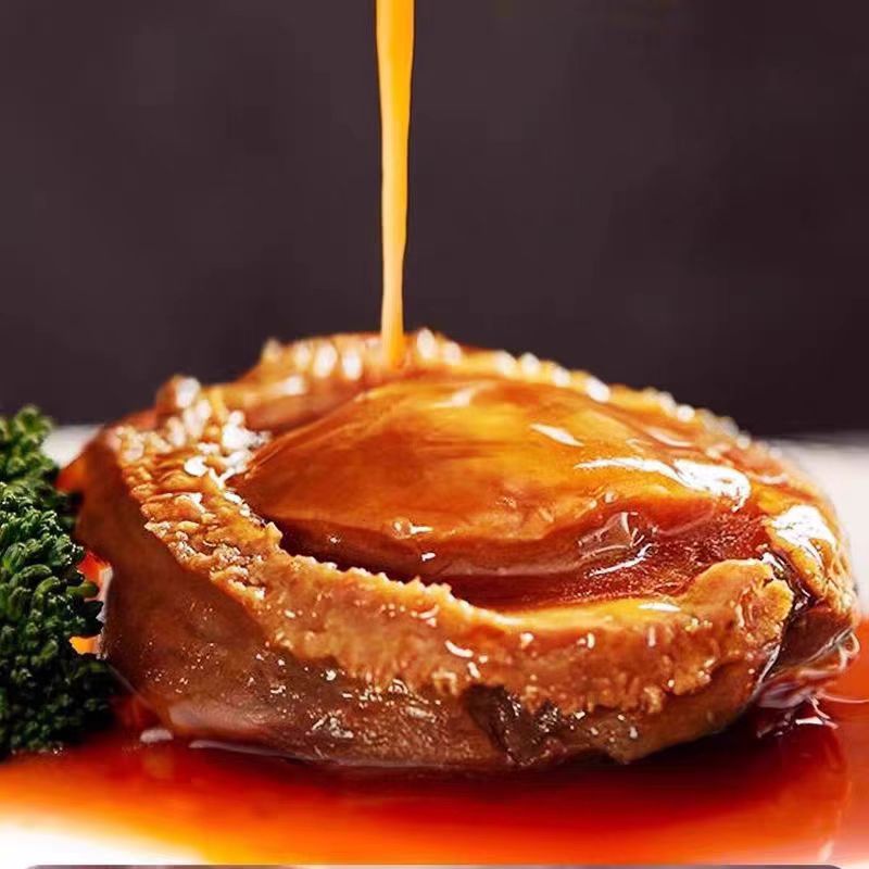 睿睿姐姐专属】买6送2高端正宗黑松露5头鲍加热即食鲍鱼干货金汤汁