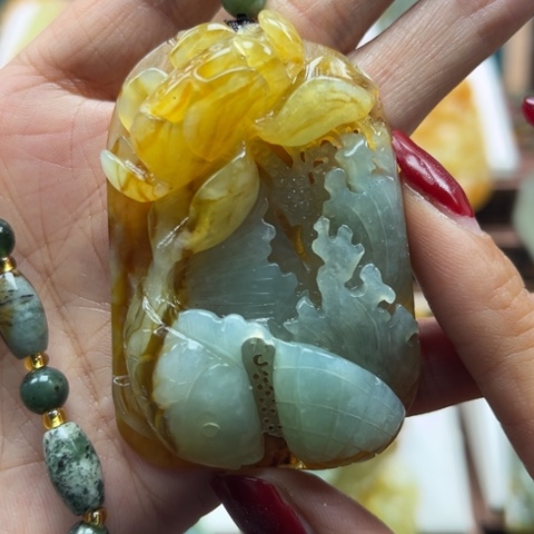 岫玉挂件未镶嵌挂件