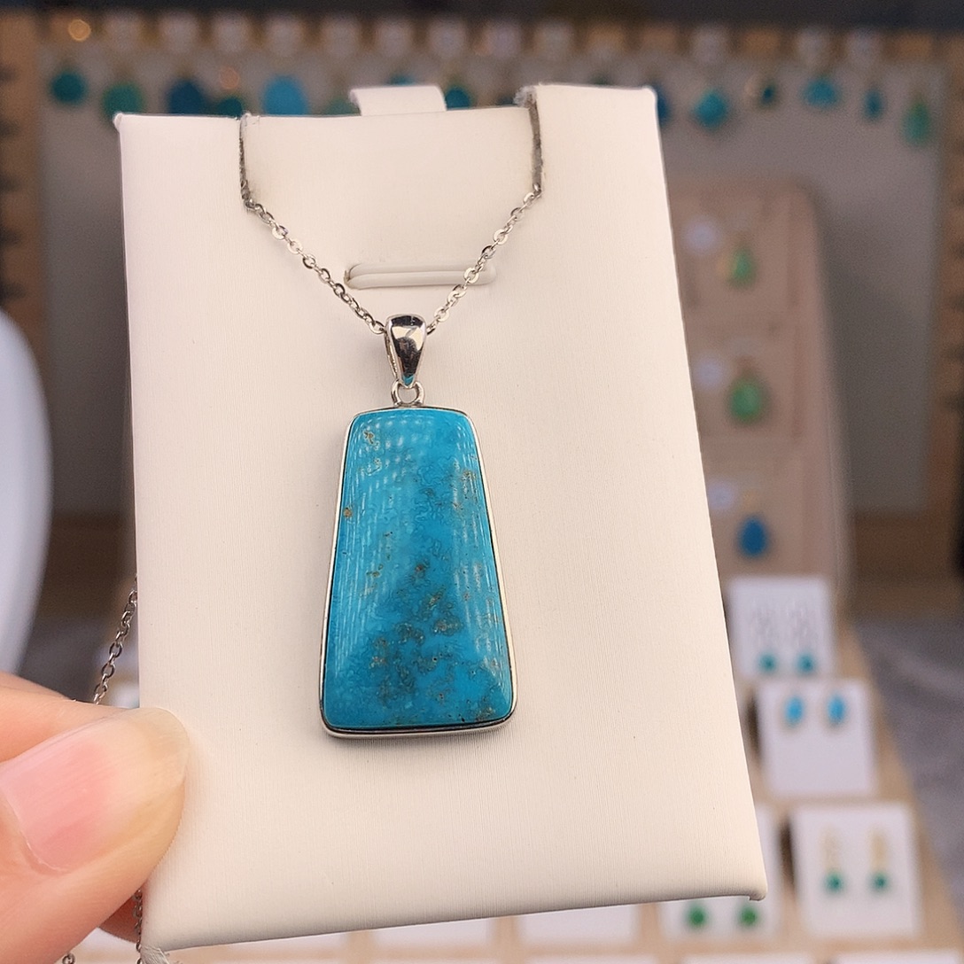 绿松石未镶嵌吊坠(不含链)