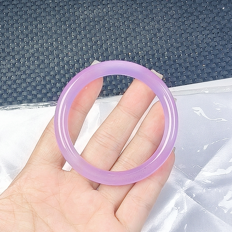 【聚宝严选】紫细圆条手镯精致百搭时尚气质妈妈款梓