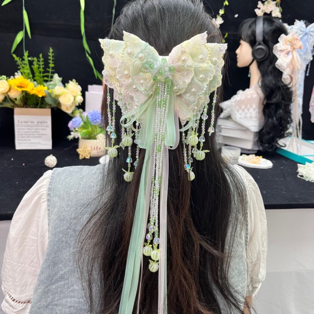 《爱心魔法棒中弹》可爱原创设计对夹发夹古风发卡超仙配饰