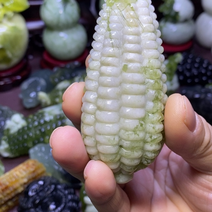 【闪购商品】蛇纹石玉未镶嵌岫玉手把件