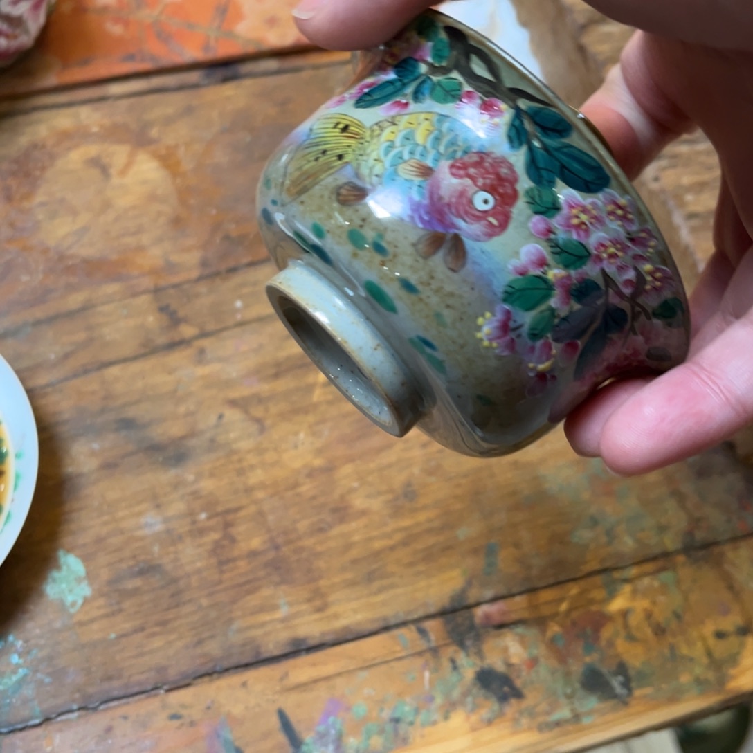 柴烧手工手绘陶瓷