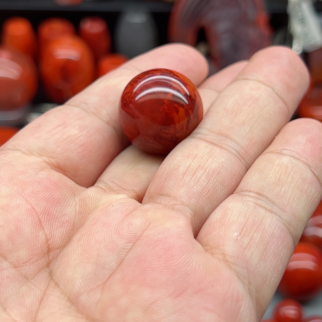 南红玛瑙配饰未镶嵌啊*呆