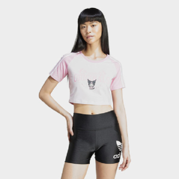 ADIDAS  女士舒适耐磨运动休闲短袖T恤 JH0570 FVGF003B