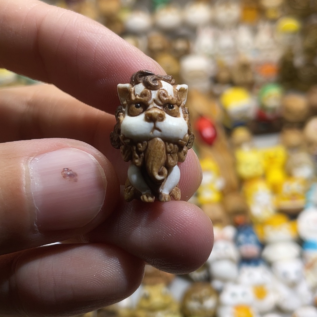 M***非金属鹿角雕刻麒麟啊啊