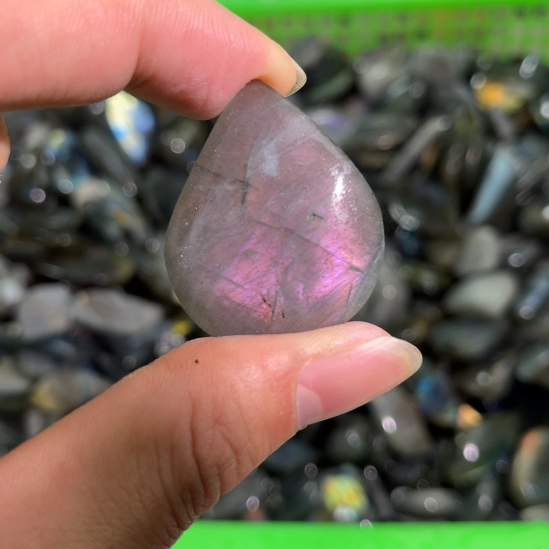 拉长石吊坠未镶嵌d****咯