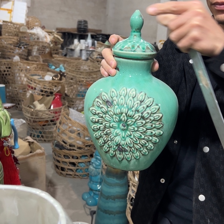 摆件高35口7公分微瑕捡漏做旧款