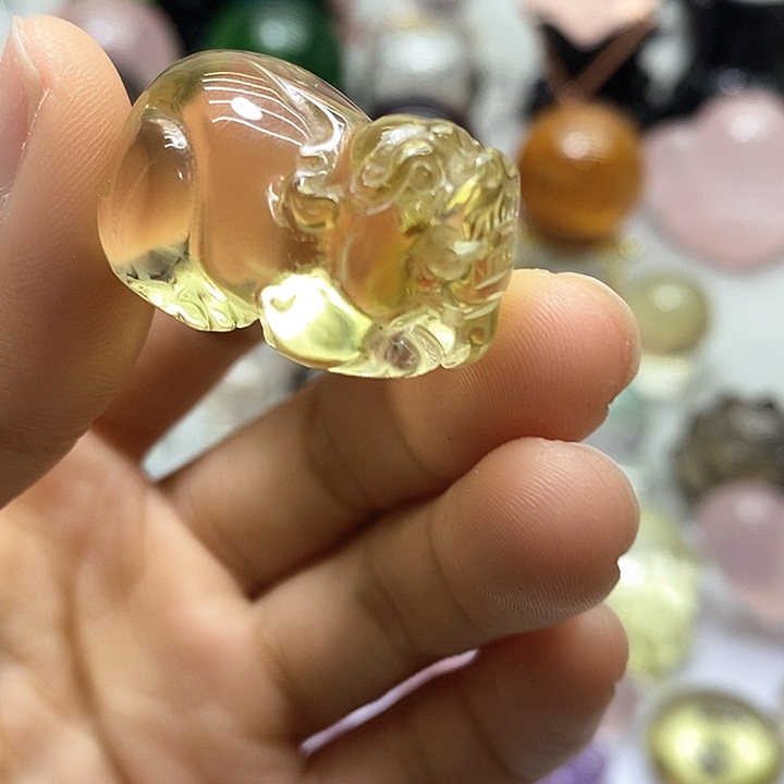 水晶摆件未镶嵌吊坠