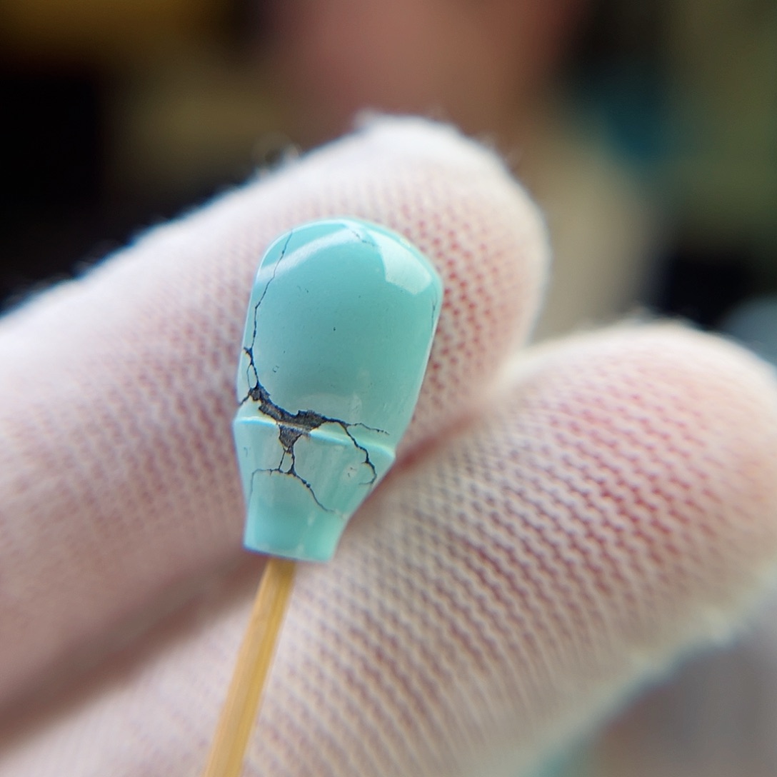 未镶嵌绿松石珠宝奇石8.8厚