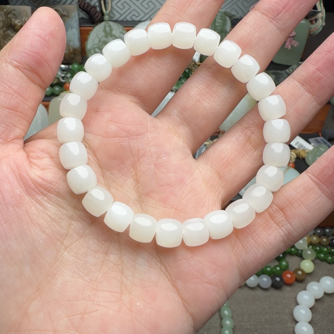 和田玉手串未镶嵌