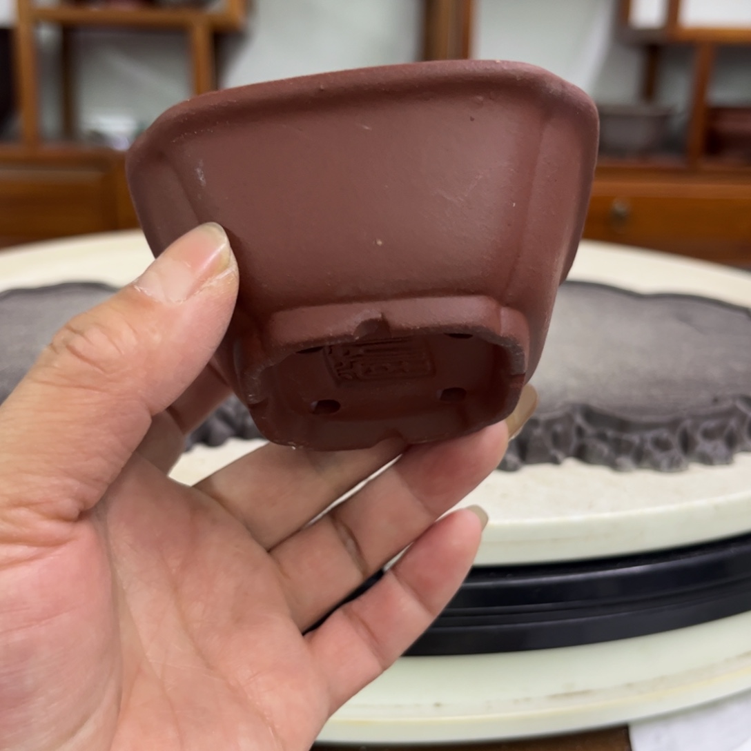 紫砂花盆瑕疵3.5-7.5。。。