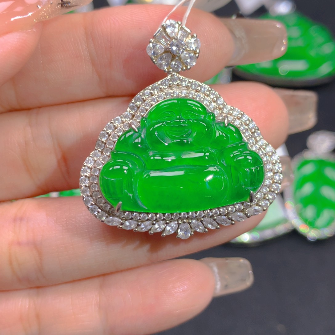 翡翠颈饰银S925镶嵌11111111111